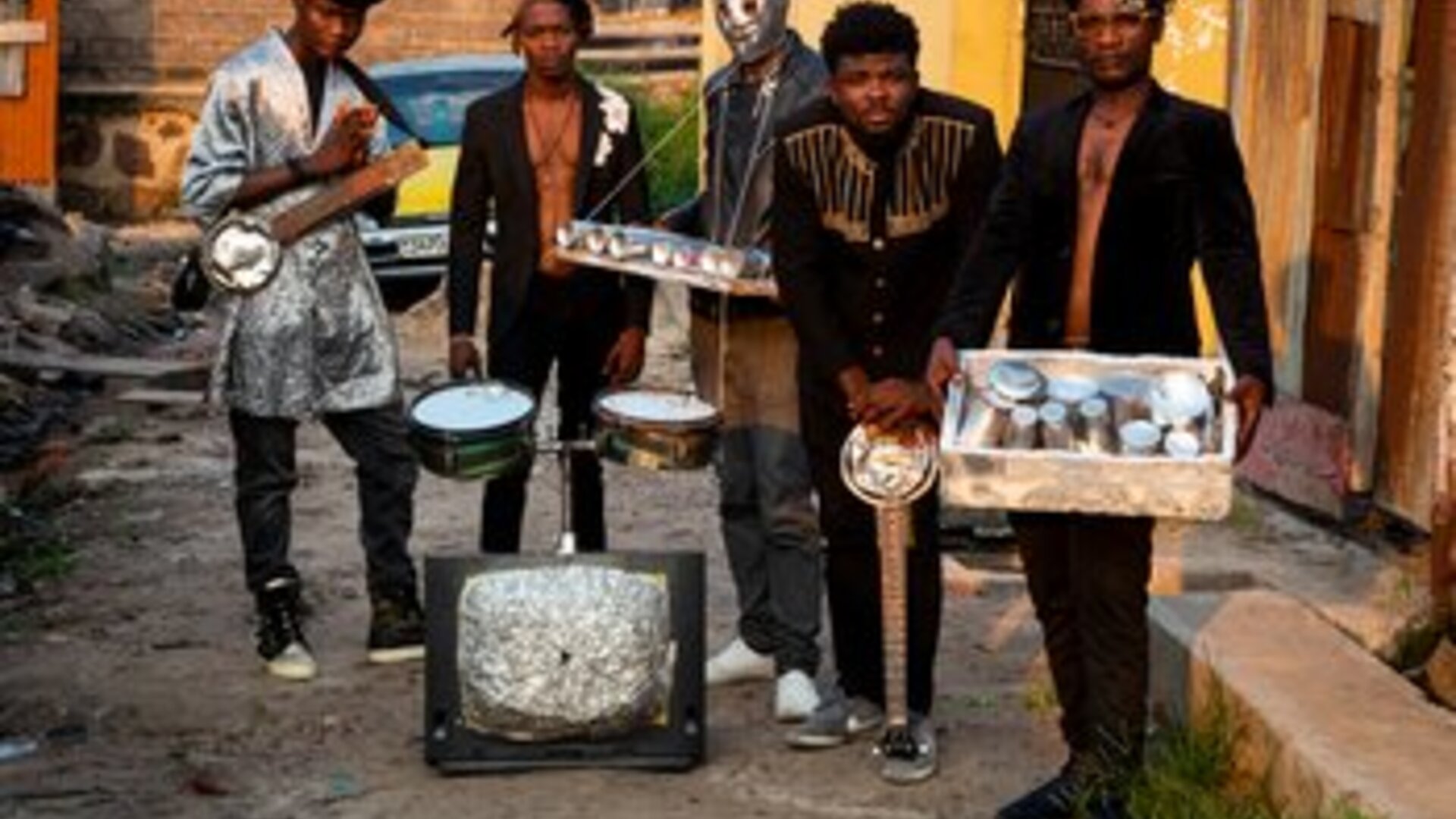 Band mit Instrumenten